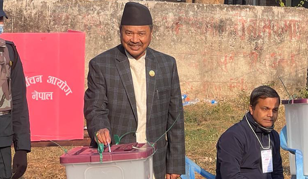 राष्ट्रियसभा निर्वाचनः लुम्बिनी प्रदेशमा मतदान जारी